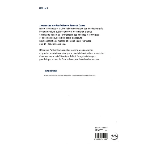 La Revue Des Musées De France N° 2-2014 - Revue Du Louvre 4 La Revue Des Musées De France N° 2-2014 - Revue Du Louvre – Image 2