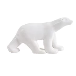 Figurine Ours Blanc Pompon