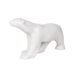 Figurine Ours Blanc Pompon -Décoration Soldes 33978 xl