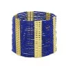 Bracelet Manchette Égypte - Perles Bleues -Décoration Soldes 43979 l