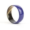 Bracelet Plat En Corne Laqué Bleu Indigo - L'Indochineur -Décoration Soldes 46149 l