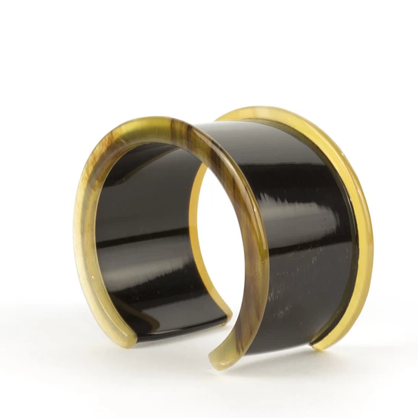 Bracelet Ouvert Bobine En Corne Noire - L'Indochineur 3 Bracelet Ouvert Bobine En Corne Noire - L'Indochineur