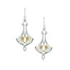 Boucles D'oreilles Gingko Art Nouveau -Décoration Soldes 48097 l
