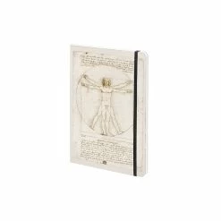 Cahier à élastique Léonard De Vinci - L'Homme De Vitruve -Décoration Soldes 51597 xl