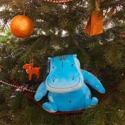 Peluche Hippopotame Bleu - Grand Modèle -Décoration Soldes 52012 xl