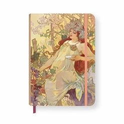 Cahier à élastique Alphonse Mucha - L'Automne -Décoration Soldes 54585 xl
