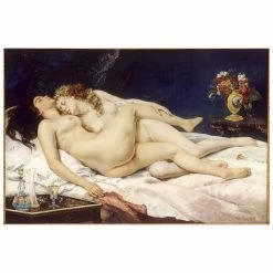 Sautoir Gustave Courbet - Le Sommeil -Décoration Soldes 55084 xl