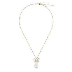 Collier Nœud "à L'égaré" Et Perle Baroque 5 Collier Nœud "à L'égaré" Et Perle Baroque -Décoration Soldes 56398 xl