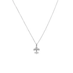 Collier-pendentif Fleur De Lys Strass