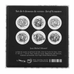 Set De 6 Dessous De Verres « Rose Du Louvre » - Jean-Michel Othoniel -Décoration Soldes 57689 xl
