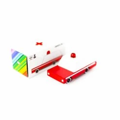 Voiture En Bois Candycar - Ambulance - Candylab -Décoration Soldes 75023 xl