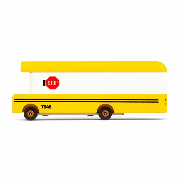 Voiture En Bois Candycar - Bus Scolaire - Candylab 4 Voiture En Bois Candycar - Bus Scolaire - Candylab – Image 2