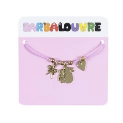 BarbaLouvre - Bracelet Ajustable Avec Charm's Barbapapa Et Barbamama