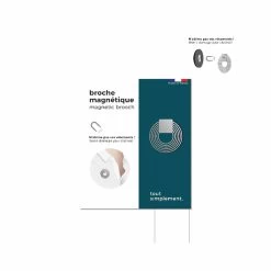 Broche Magnétique Cercle Argenté - Tout Simplement, -Décoration Soldes 75406 xl