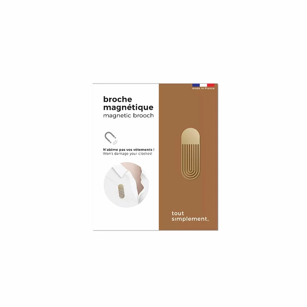 Broche Magnétique Oblongue Dorée - Tout Simplement, 5 Broche Magnétique Oblongue Dorée - Tout Simplement, – Image 3