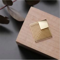 Broche Magnétique Losange Doré - Tout Simplement, -Décoration Soldes 75438 xl