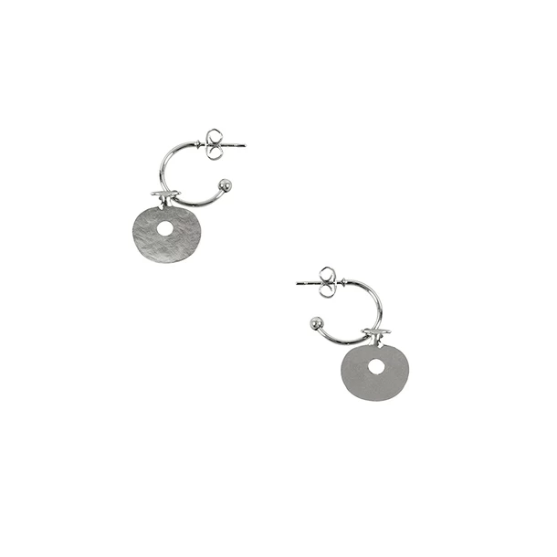 Anneaux D'oreilles Lydien - Argent 925 4 Anneaux D'oreilles Lydien - Argent 925 – Image 2
