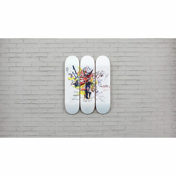Skateboards Triptyque Jean-Michel Basquiat - Exu, 1988 - The Skateroom 4 Skateboards Triptyque Jean-Michel Basquiat - Exu, 1988 - The Skateroom – Image 2