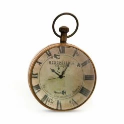 Pendule De Voyage L'Œil Du Temps Librairie -Décoration Soldes 77096 xl