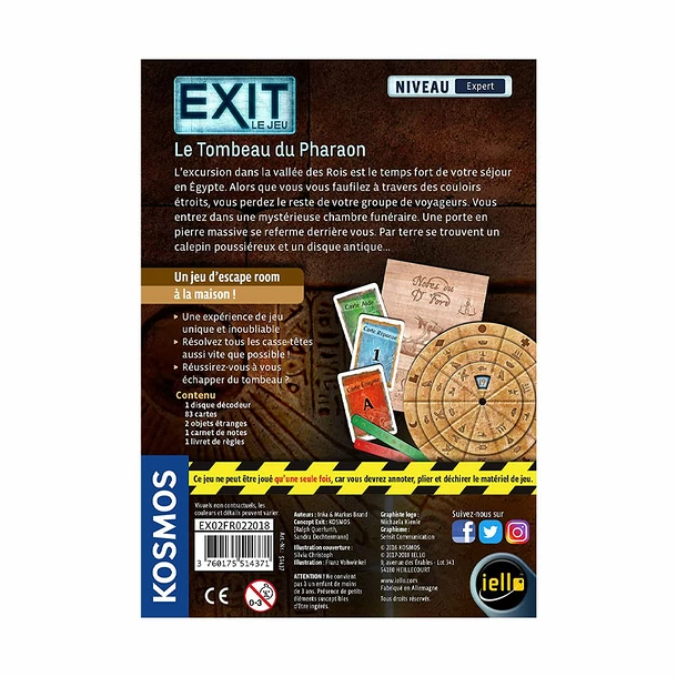 Exit: Le Jeu - Le Tombeau Du Pharaon 5 Exit: Le Jeu - Le Tombeau Du Pharaon – Image 3