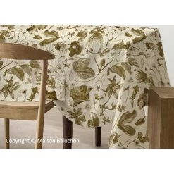 Nappe Bronze Herbier Du Roi - Maison Baluchon -Décoration Soldes 78589 xl