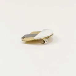 Broche Art Déco En Pierre Et Laque Dôme - L'Indochineur -Décoration Soldes 78898 xl