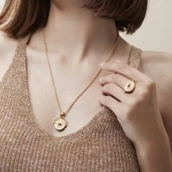 Collier Avec Médaillon De Panticapée Réversible -Décoration Soldes 79642 xl