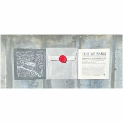 Plaque De Zinc Focus Paris 2e Arrondissement - Toit De Paris - 12 X 12 Cm -Décoration Soldes 79785 xl