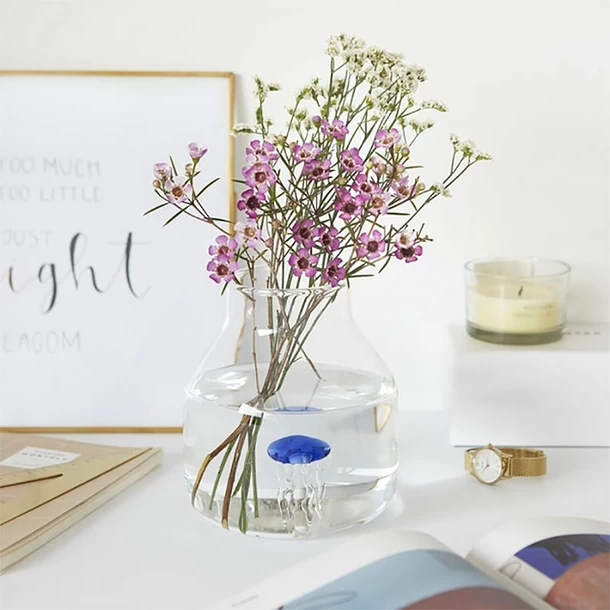 Vase Conique Atlantis Méduse Bleue - Balvi 6 Vase Conique Atlantis Méduse Bleue - Balvi – Image 4