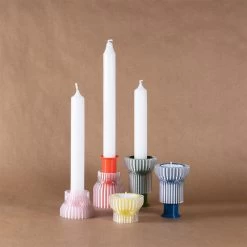 Double Bougeoir 2.21.1 - Jaune - Warren & Laetitia -Décoration Soldes 80757 xl