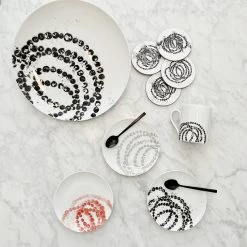 Assiette Mignardise « Rose Du Louvre » Grise En Porcelaine 16 Cm - Jean-Michel Othoniel -Décoration Soldes 81886 xl