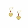 Boucles D'oreilles Nymphéa Perle De Cornaline - Les Cleias 2 Boucles D'oreilles Nymphéa Perle De Cornaline - Les Cleias -Décoration Soldes 82291 xl