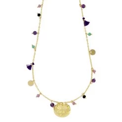 Collier à Pampilles Colorées Nymphéa - Les Cleias -Décoration Soldes 82308 xl