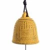 Cloche En Fonte Campana Feng Shui Furin Iwashu - Jaune