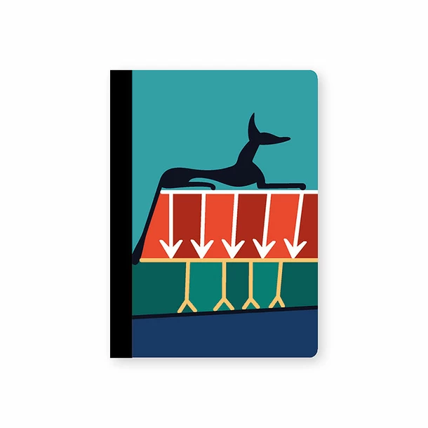 Carnet A5 Anubis - Papier Tigre X Louvre 3 Carnet A5 Anubis - Papier Tigre X Louvre