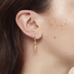 Boucles D'oreilles Créoles Égypte - Croix De Vie -Décoration Soldes 82886 xl