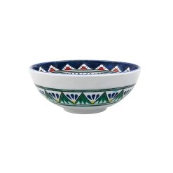 Bol En Céramique Petite Fleur Bleu Cobalt - Ø 15cm - La Maison Ottomane -Décoration Soldes 83242 xl