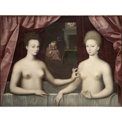 Boucles D'oreilles Gabrielle D'Estrées Au Bain -Décoration Soldes 83669 xl