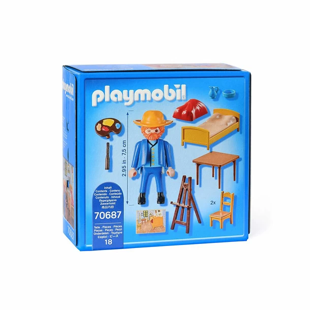 Playmobil Vincent Van Gogh - La Chambre De Van Gogh à Arles - Van Gogh Museum Amsterdam® 5 Playmobil Vincent Van Gogh - La Chambre De Van Gogh à Arles - Van Gogh Museum Amsterdam® – Image 3