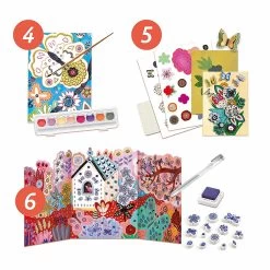 Coffret Activités Créatives Flower Box - Djeco -Décoration Soldes 84087 xl