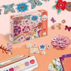 Coffret Activités Créatives Flower Box - Djeco -Décoration Soldes 84088 xl