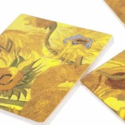 Set De 3 Sous-verres En Céramique Vincent Van Gogh - Tournesols - Van Gogh Museum Amsterdam® -Décoration Soldes 84257 xl