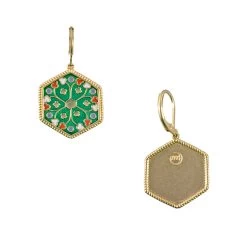 Boucles D'oreilles Émail De Plique -Décoration Soldes 84420 xl