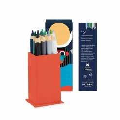 Set 12 Crayons De Couleur - Papier Tigre X Louvre -Décoration Soldes 84944 xl