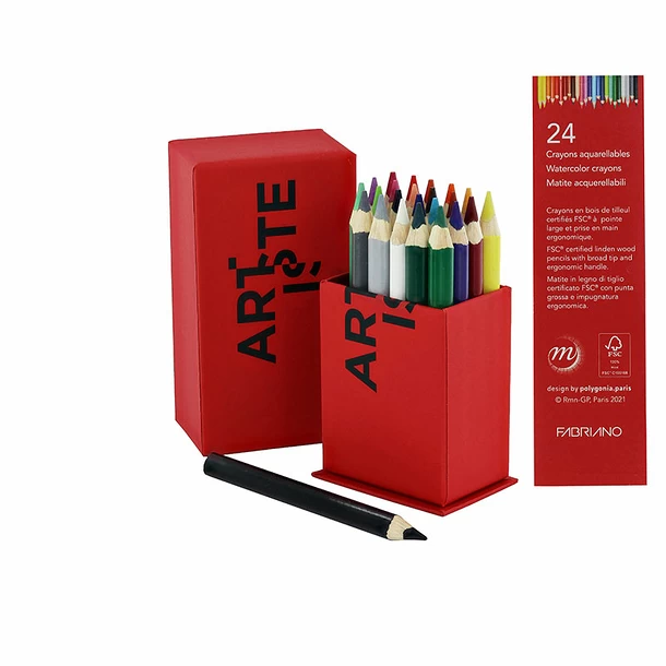 Set 24 Crayons Aquarellables Artiste 3 Set 24 Crayons Aquarellables Artiste