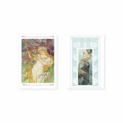 Lot De 10 Cartes Postales Alphonse Mucha - Reproductions De Lithographies En Couleurs - 14 X 20 Cm -Décoration Soldes 85372 xl