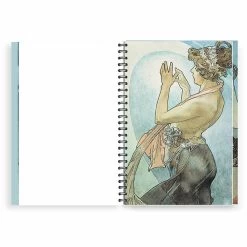 Cahier à Spirale Alphonse Mucha - La Lune Et Les étoiles, 1902 -Décoration Soldes 85375 xl