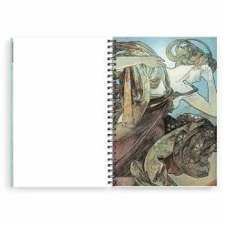 Cahier à Spirale Alphonse Mucha - La Lune Et Les étoiles, 1902 -Décoration Soldes 85376 xl