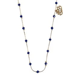 Sautoir Nymphéas Bleu Roi - Les Cleias -Décoration Soldes 85479 xl
