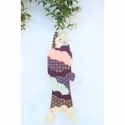 Koinobori Chiku Prune - 70 X 26,4 Cm -Décoration Soldes 85486 xl